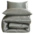 Silk Dekbedovertrek Set – Luxe Satijn –  Slaapcomfort – Grijs