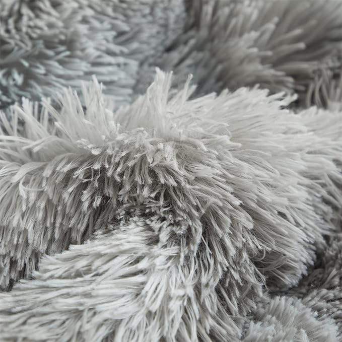 Teddy Dekbedovertrek - Grijs