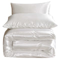 Silk Dekbedovertrek Set – Luxe Satijn – Slaapcomfort – Wit