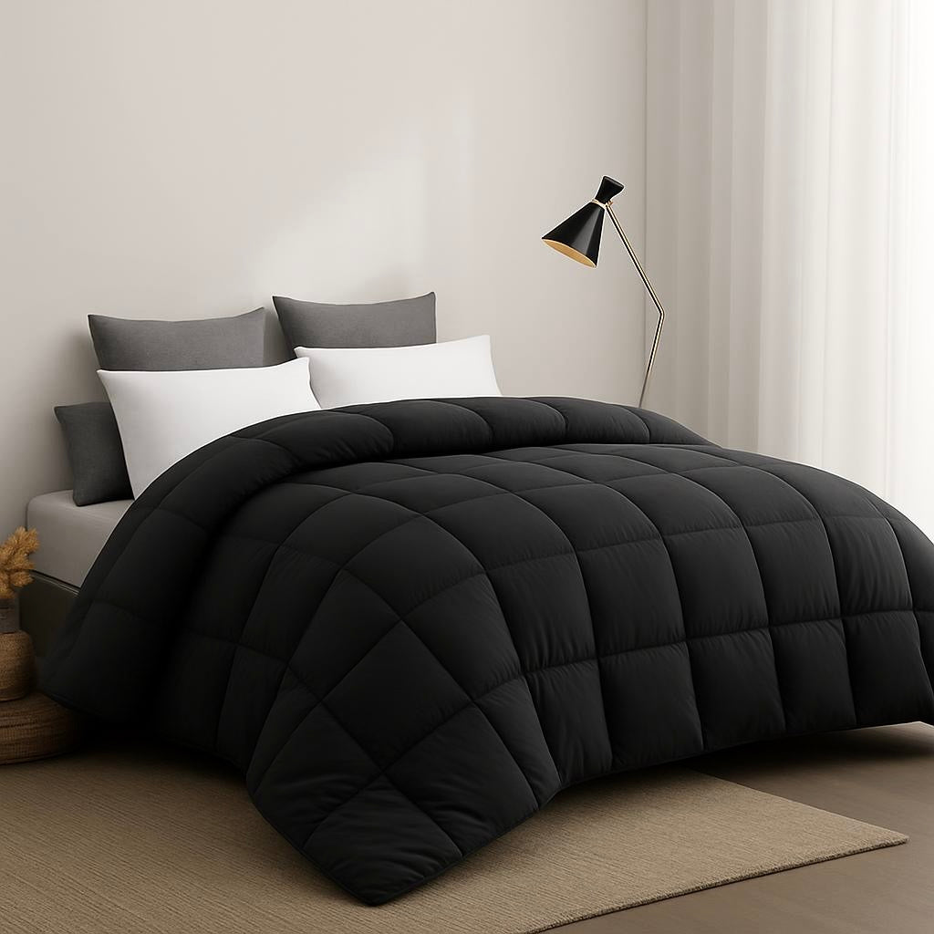 4-Seizoenen Dekbed – Zwart | Comfortabel & Duurzaam | Wasbaar & Antiallergisch